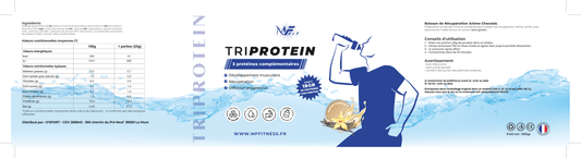 TRIPROTEIN – 3 Protéines Complémentaires – Vanille