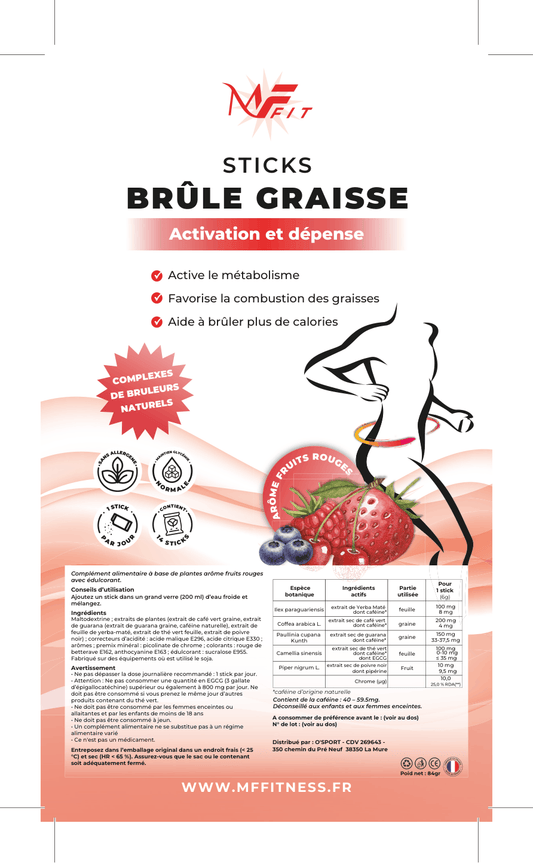 Sticks Brûle Graisse – Fruits Rouges