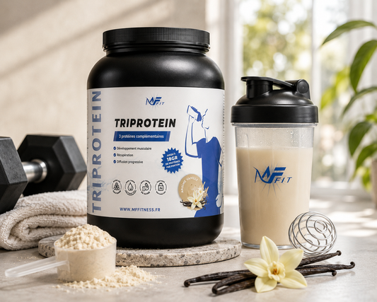 TRIPROTEIN – 3 Protéines Complémentaires – Vanille